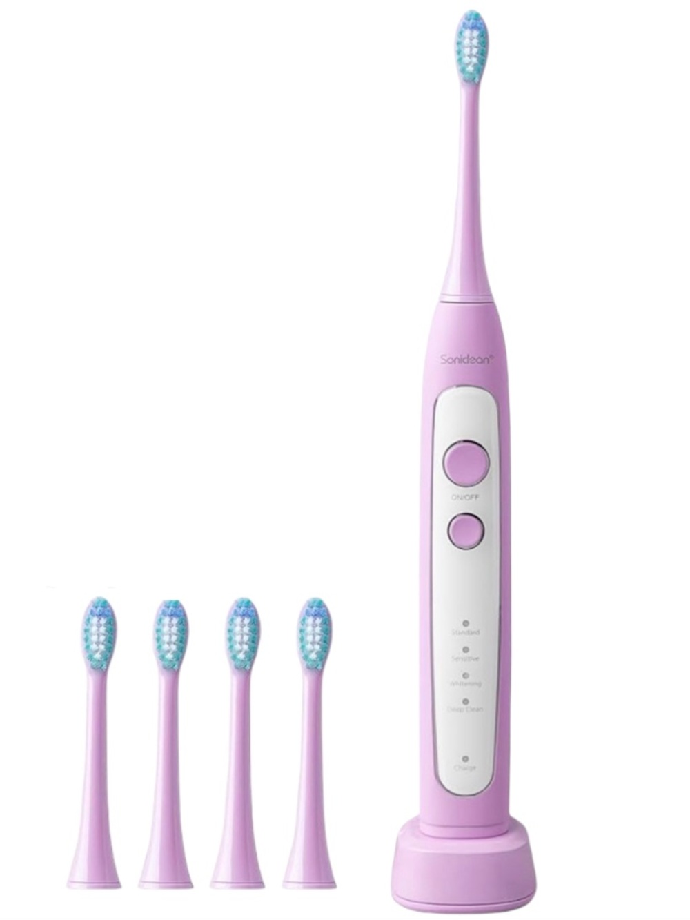 Soniclean Pro 4800 Lilac Electric Toothbrush With 5 Brush Heads, No Charger Base